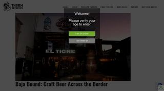 Baja Bound: Craft Beer Across the Border - Thorn Brewing Co. San ...