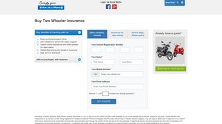 Buy Two Wheeler Insurance - Bajaj Allianz