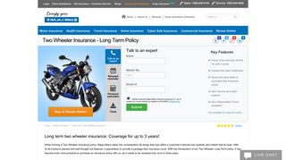 Buy Long Term Two Wheeler Insurance Online in India - Bajaj Allianz