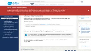 Change Your Password - Salesforce Help
