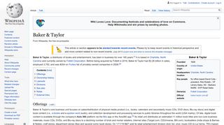 Baker & Taylor - Wikipedia