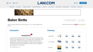 Baker Botts | Law.com