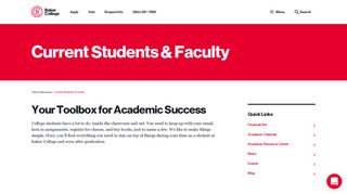 Current Students & Faculty | Baker College