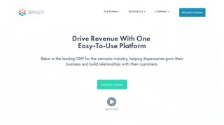 The Leading CRM Platform for Cannabis Retail | Baker