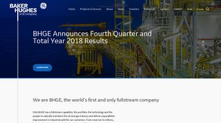 Baker Hughes, a GE Company | BHGE | Fullstream Oil & Gas