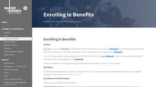 Enrolling in Benefits | BHGE Employee Benefits