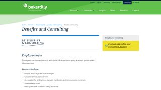 Benefits and Consulting - Baker Tilly