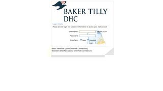 Login to Baker Tilly DHC