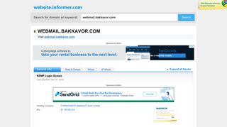 webmail.bakkavor.com at WI. KEMP Login Screen - Website Informer