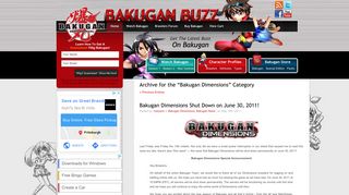 Bakugan Dimensions - Bakugan Buzz