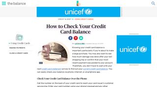 How to Check Your Credit Card Balance - The Balance