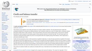 Credit card balance transfer - Wikipedia