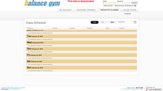 Balance Gym Online - MINDBODY: Login
