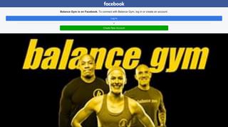 Balance Gym - Home | Facebook