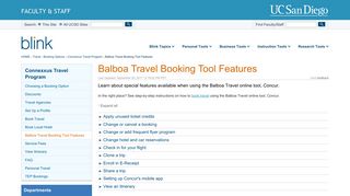 Balboa Travel Booking Tool Features - Blink