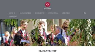 Employment - Balcombe Grammar School