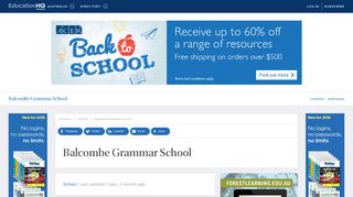 Balcombe Grammar School — EducationHQ Australia