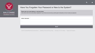 Intranet - Reset Password - Balcombe Grammar School