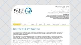 Baldwin-Aviation | Client Log-in