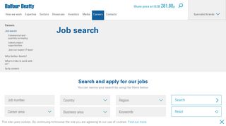 Job search - Careers - Balfour Beatty plc