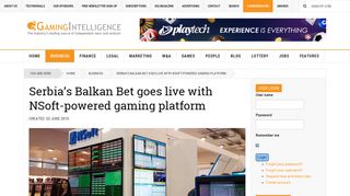 Serbia's Balkan Bet goes live with NSoft-powered gaming platform ...