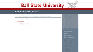 Box.com & Info Sessions - Ball State Communications Center