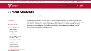 Current Students | Ball State University
