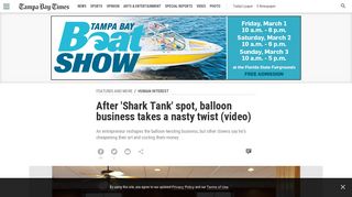 After 'Shark Tank' spot, balloon business takes a nasty twist (video)