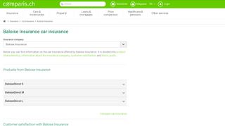 baloisedirect.ch car insurance - compare and save with comparis.ch