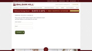 Order Status - Balsam Hill