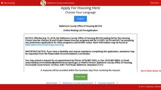 Apply For Housing - My Housing