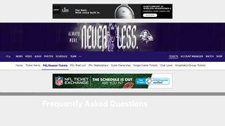 Ravens PSL FAQ | Baltimore Ravens – baltimoreravens.com