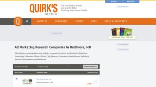 10+ Top Marketing Research Firms in Baltimore Maryland | Directories ...