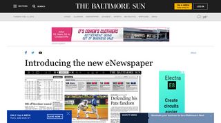 Introducing the new eNewspaper - Baltimore Sun