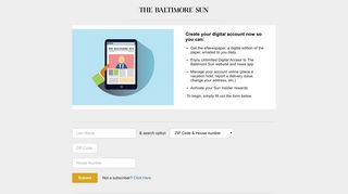 Subscribe to Baltimore Sun - Baltimoresun Myaccount2