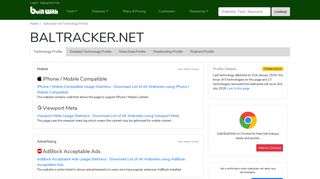 baltracker.net Technology Profile - BuiltWith