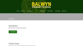 Parents | Balwyn Primary School