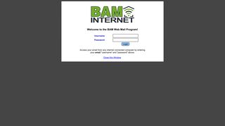 Account Login - BAM Internet