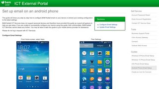 Set up email on an android phone - ICT External Portal - BAM Nuttall