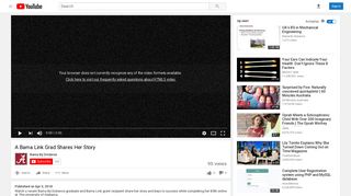 A Bama Link Grad Shares Her Story - YouTube