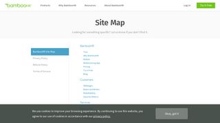 BambooHR Site Map