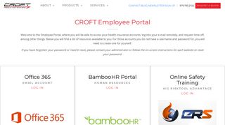 Employee Portal l CROFT Employees l Office 365 l Bamboo HR