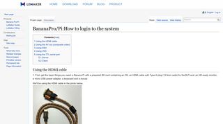 BananaPro/Pi:How to login to the system - BananaPro/Pi - LeMaker wiki
