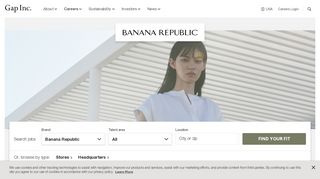 Search Banana Republic Jobs at Gap Inc