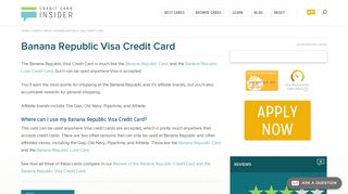 Banana Republic Visa Credit Card - Credit Card Insider