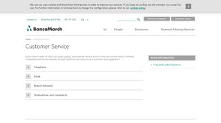 Customer Service - Banca March - Crecemos con valores, crecemos ...