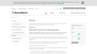 Banca March launches its mobile application - News - Us - Banca ...