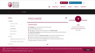 Paschiweb - Banca Monte Paschi Belgio