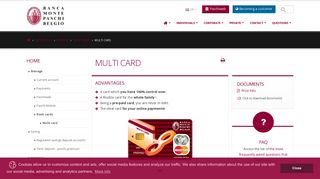 Multi card - Banca Monte Paschi Belgio