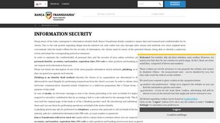 Information security - Banca Transilvania
